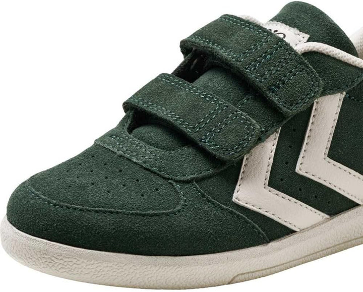 hummel Klettverschluss Sneaker Low Victory Suede Kinder Grösse 19 EU Pineneedle, 19 EU Pineneedle
