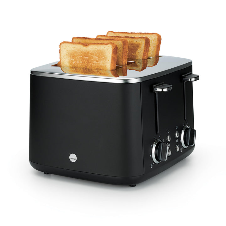 Wilfa Toaster FAMILY I 1.600 W I 7 Bräunungsstufen I 4 Toasts gleichzeitig I Auftau- & Aufwärmfunkti