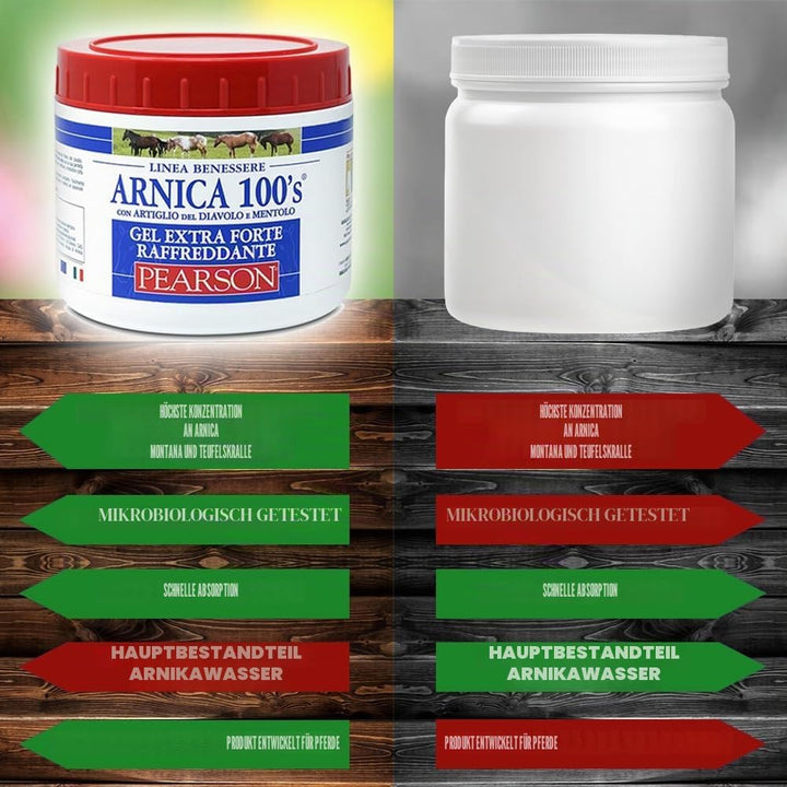 ARNICA 100'S - Arnika für Pferde, kühlendes Gel Extra Forte von Pearson [500ml]. Arnika Gel Forte, C