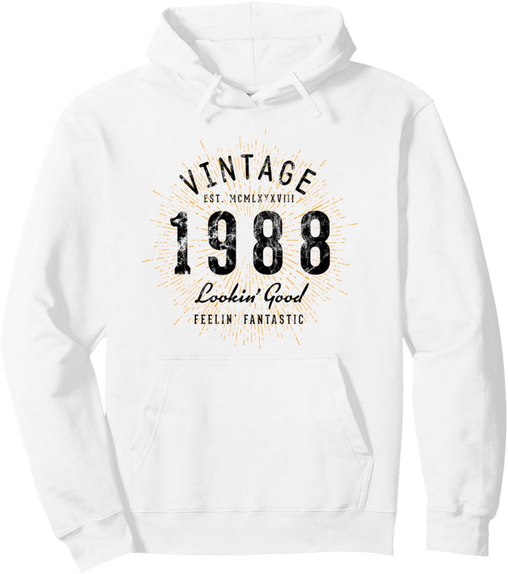 Vintage Geburtstag geboren 1988 Pullover Hoodie