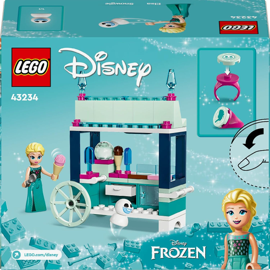 LEGO Disney Frozen Elsas Eisstand, Eiscreme-Spielzeug für Kinder mit Prinzessin Elsa-Puppe und Mini-