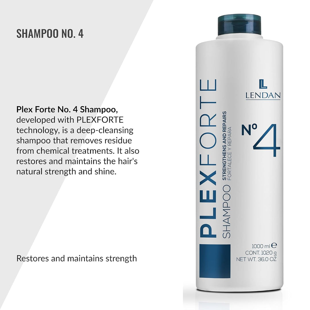 Lendan Plex Forte Shampoo Nr. 4 Stärkt und repariert 1000 ml süss 1.00 l (1er Pack), süss 1.00 l (1e