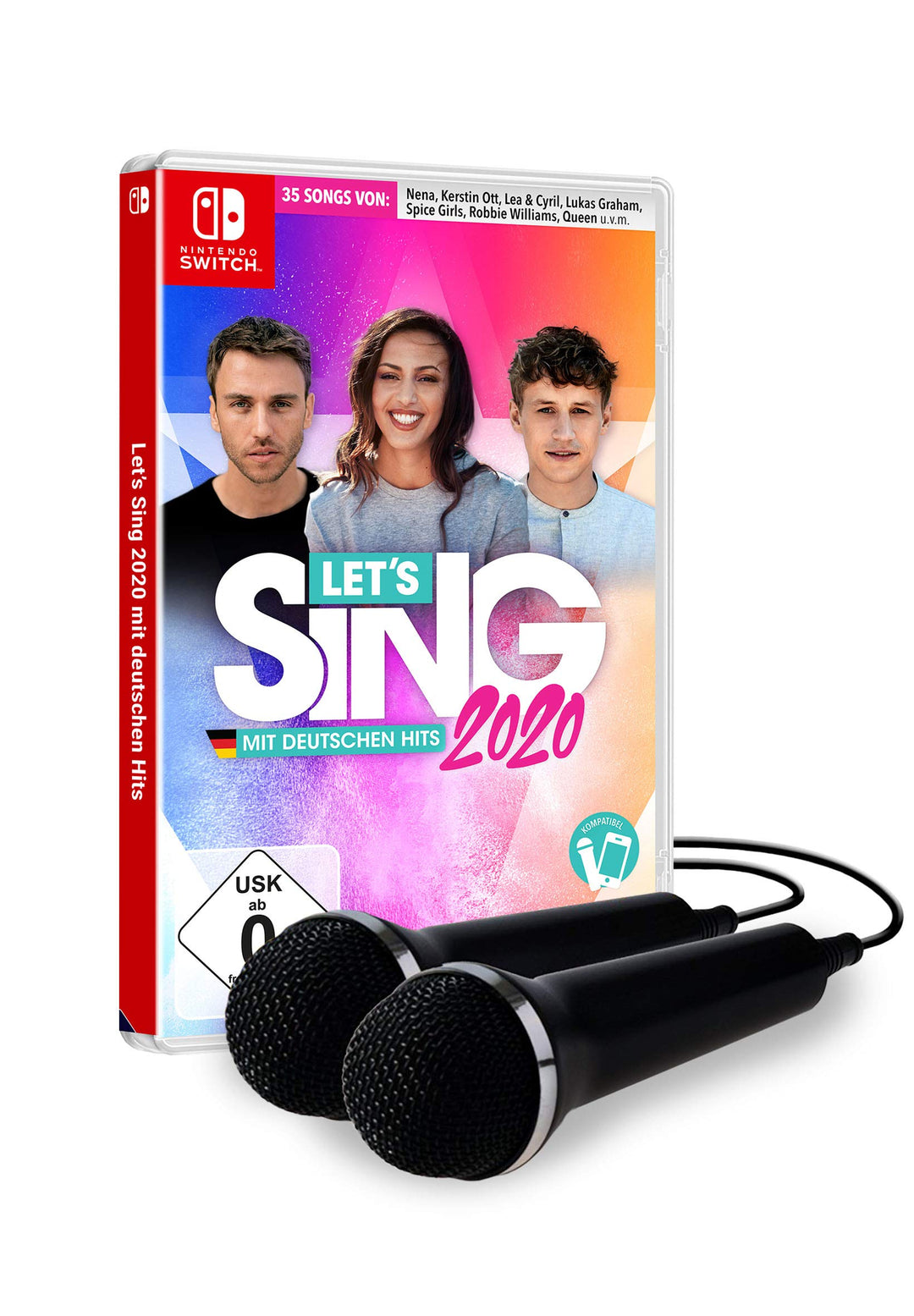 Let's Sing 2020 mit deutschen Hits [+ 2 Mics] [Nintendo Switch] Nintendo Switch Standard + 2 Mics, N