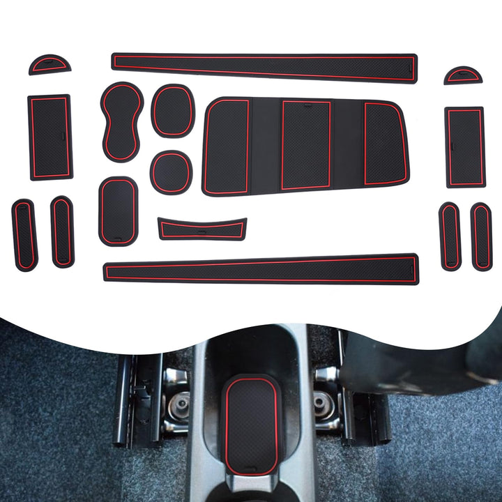 YEE PIN Panda Gummimatten Kompatibel mit FIAT Panda/Panda Cross 2021-2023 Interieur rutschfeste Matt