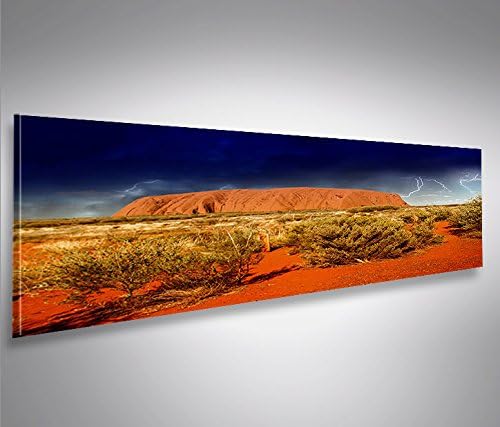 islandburner Bild Bilder auf Leinwand Ayers Rock V2 Australien Panorama XXL Poster Leinwandbild Wand