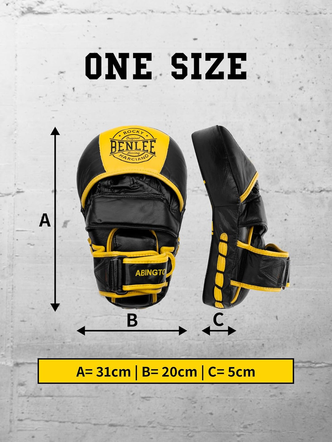 Benlee Pratzen Abington Lea Black/Yellow Einheitsgrösse, Black/Yellow Einheitsgröße