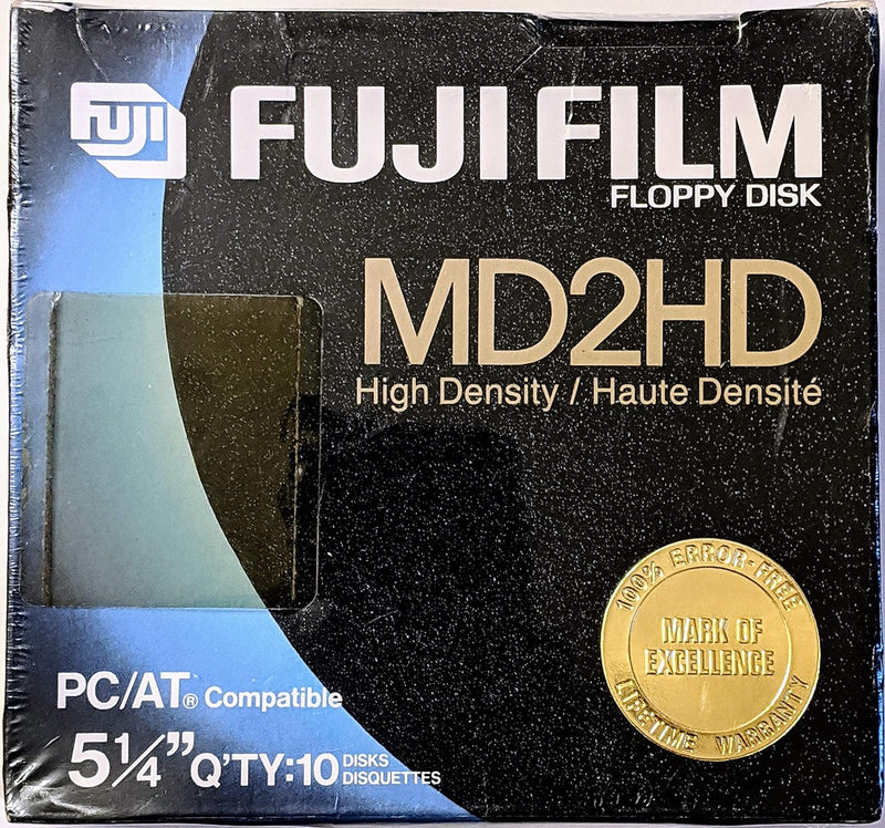 Fuji Disketten, 13,2 cm (5,25 Zoll), MD2HD, 10 Stück