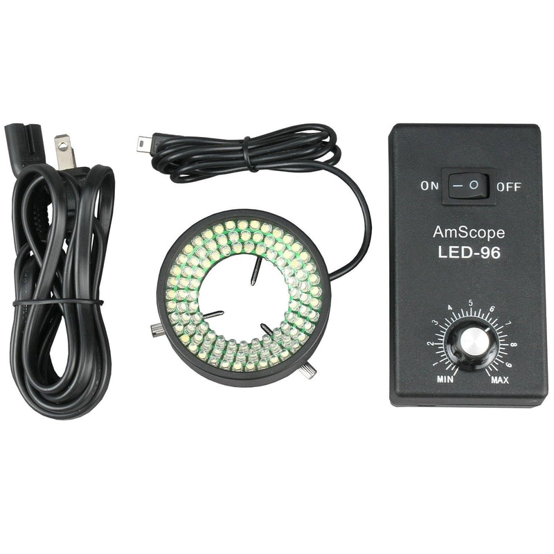 AmScope LED-96S 96 LED Ringlicht für Einzelzoom-Mikroskop