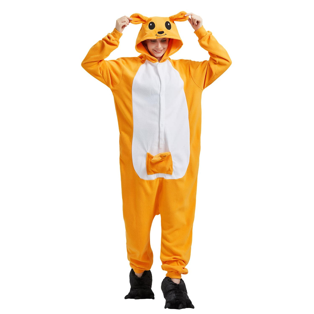 ZKomoL Pyjamas Onesies Cosplay Erwachsene Unisex Tiere Halloween Kostüm Kleid Loungewear, Tigermuste