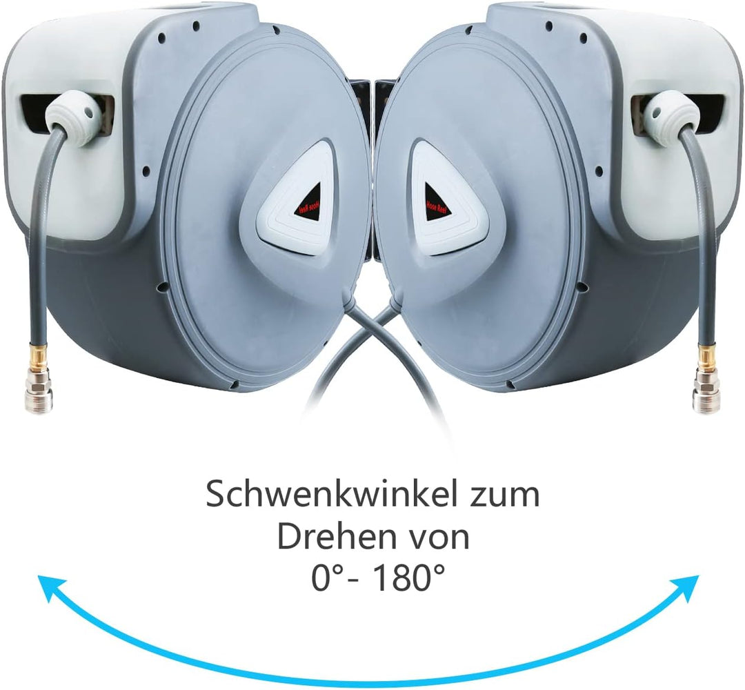 Izrielar 30+2m Druckluftschlauch Aufroller Automatisch, Schlauchaufroller Automatisches Aufrollen 18