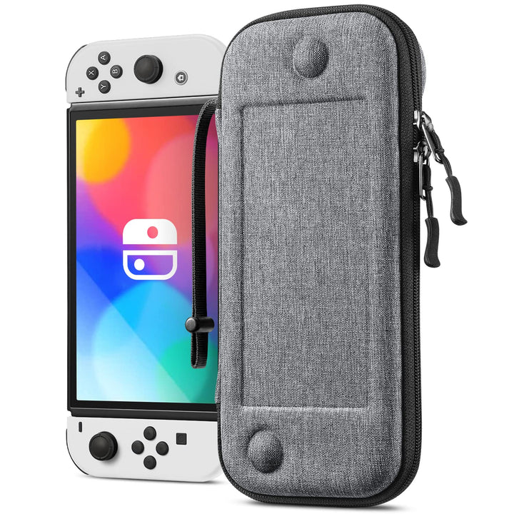 Fintie Slim Tasche Kompatibel mit Nintendo Switch/Switch OLED Modell - [Ultradünn] Stossfeste Hartsc