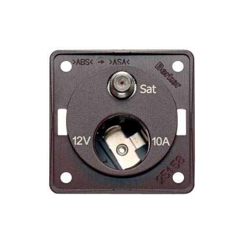 Berker Integro Antennensteckdose 12 V und SAT anthrazit matt, lose