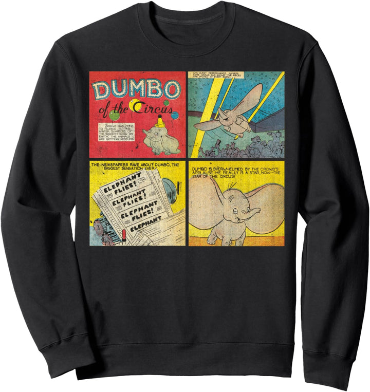 Disney Dumbo Vintage-Comicstrip im Used-Look Sweatshirt