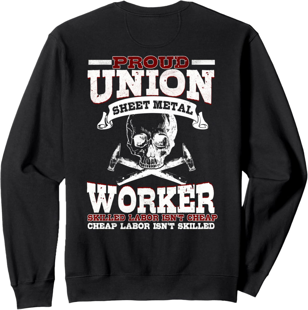 Blecharbeiter Geschenke Design auf der Rückseite des Hemdes Sweatshirt