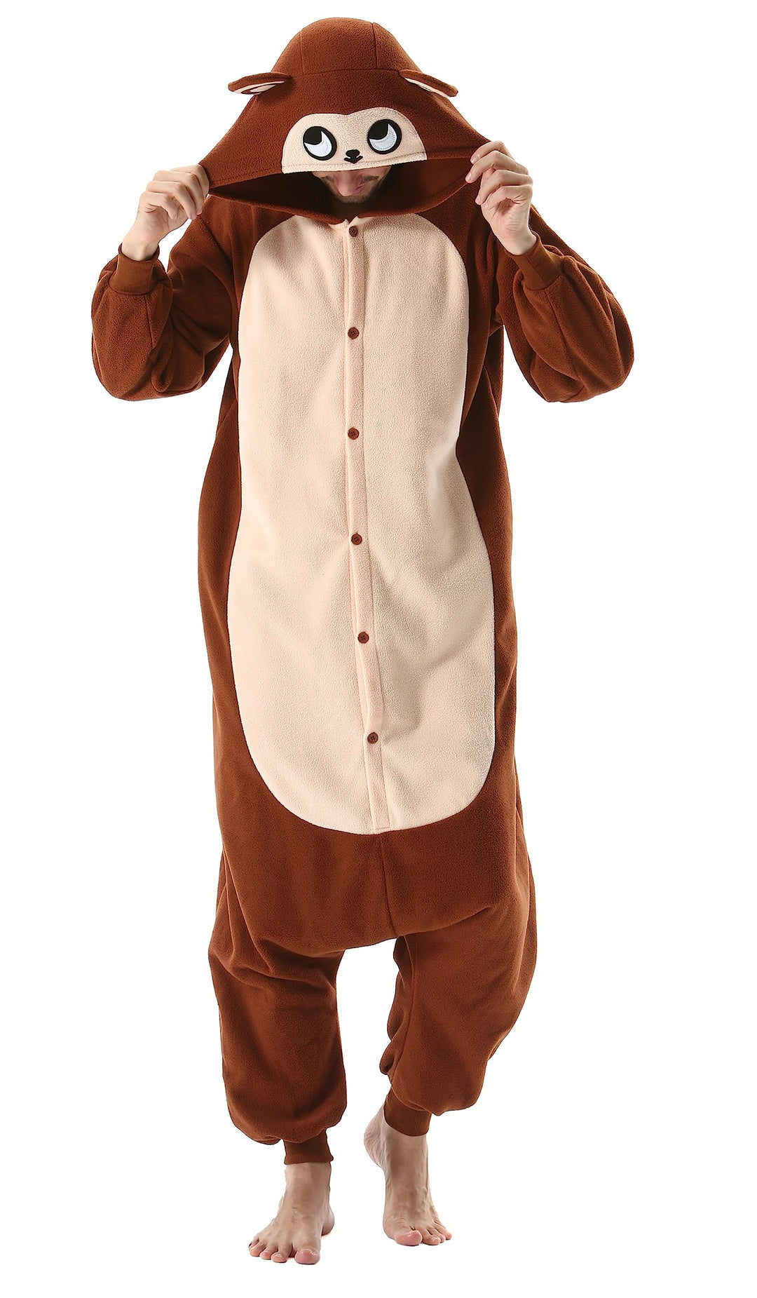 SimZoo Unisex Pyjamas Onesies Tiere Kostüm Cosplay Erwachsene Karneval Nachtwäsche Halloween Schlafa