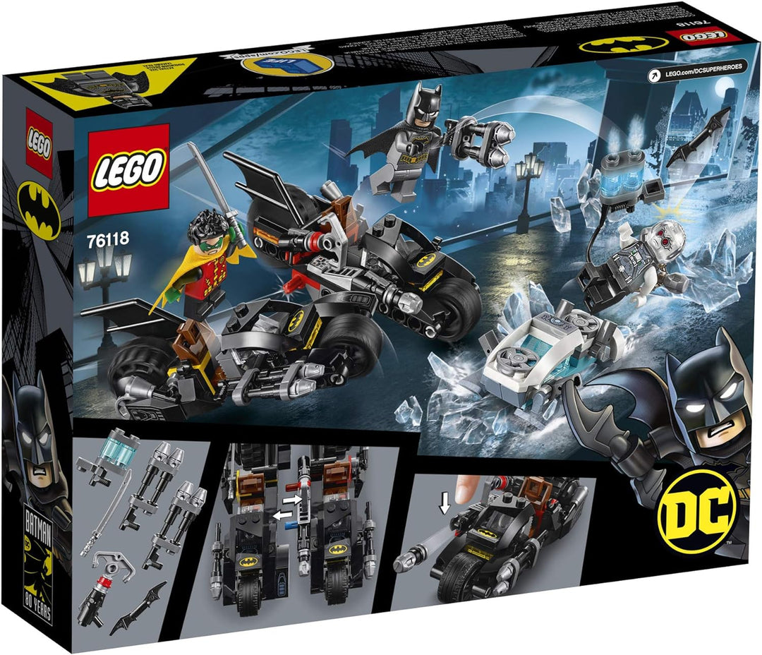 LEGO DC Batman Mr. Freeze Batcycle Battle 76118 Building Kit, New 2019 (200 Pieces)