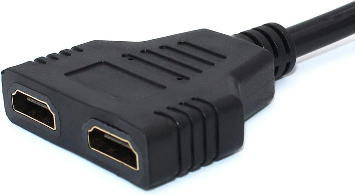 BATU HDMI-Splitter-Adapterkabel – HDMI-Splitter, 1-in-2-Out-Stecker auf Dual-Buchse, 1 auf 2-Wege-Bu