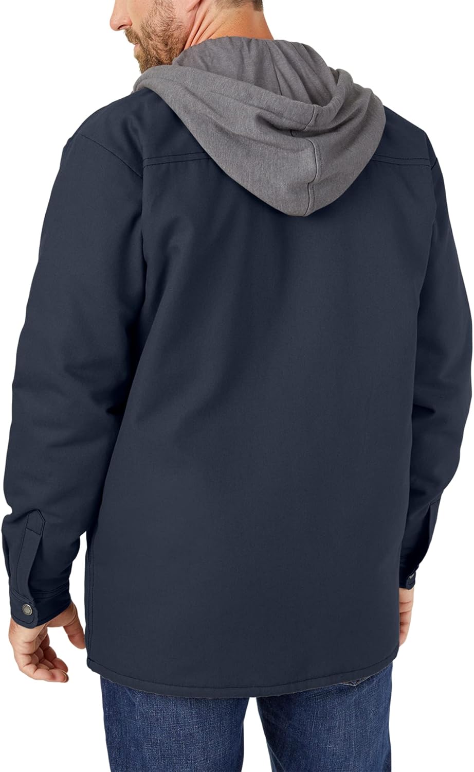 Dickies Herren Fleece Hooded Duck Shirt Jacket with Hydroshield Arbeits-Utility-Oberbekleidung XS Du
