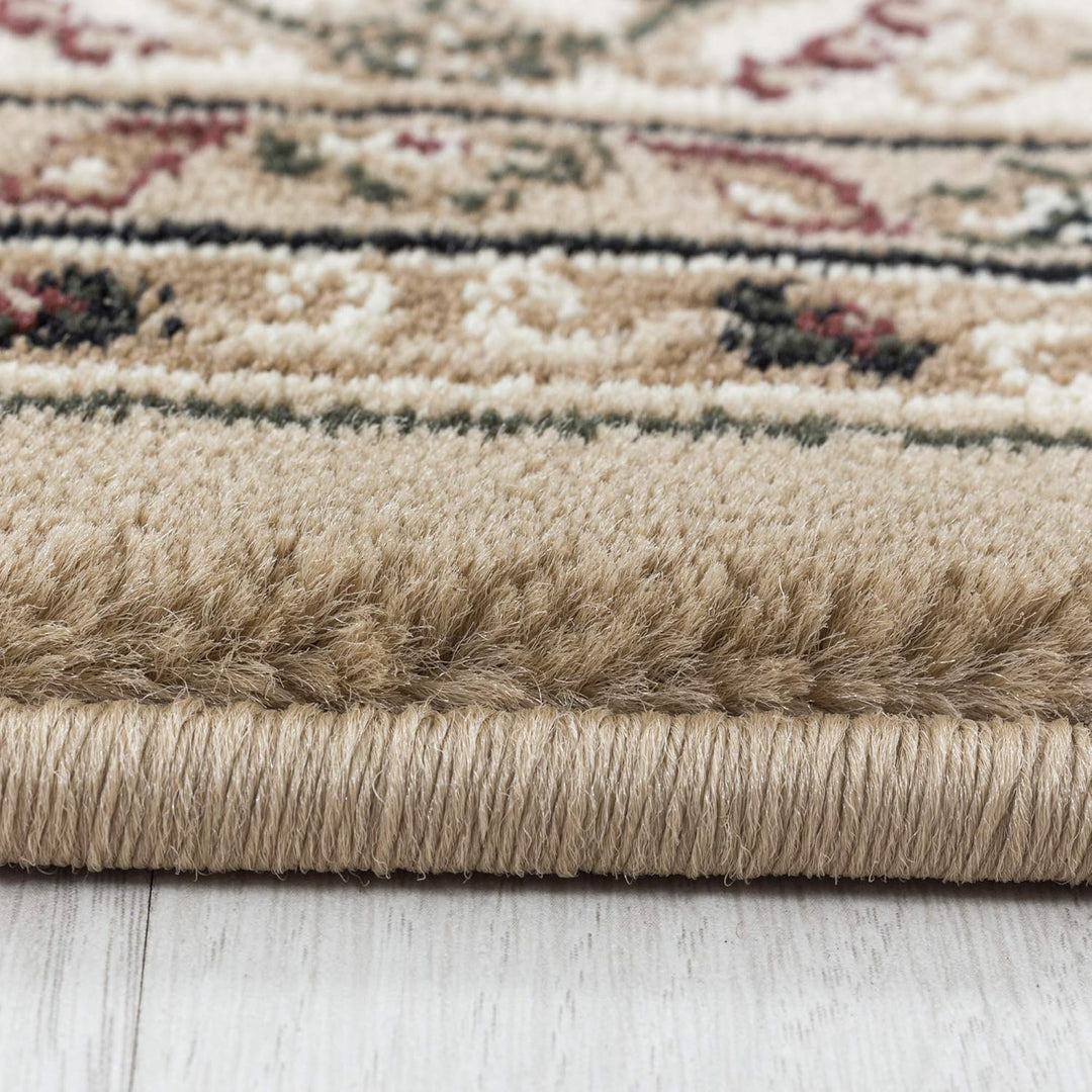 Carpetsale24 Orientteppich Kurzflor Orientalischer Teppich, Klassisch Oriental Ornament Medaillon De