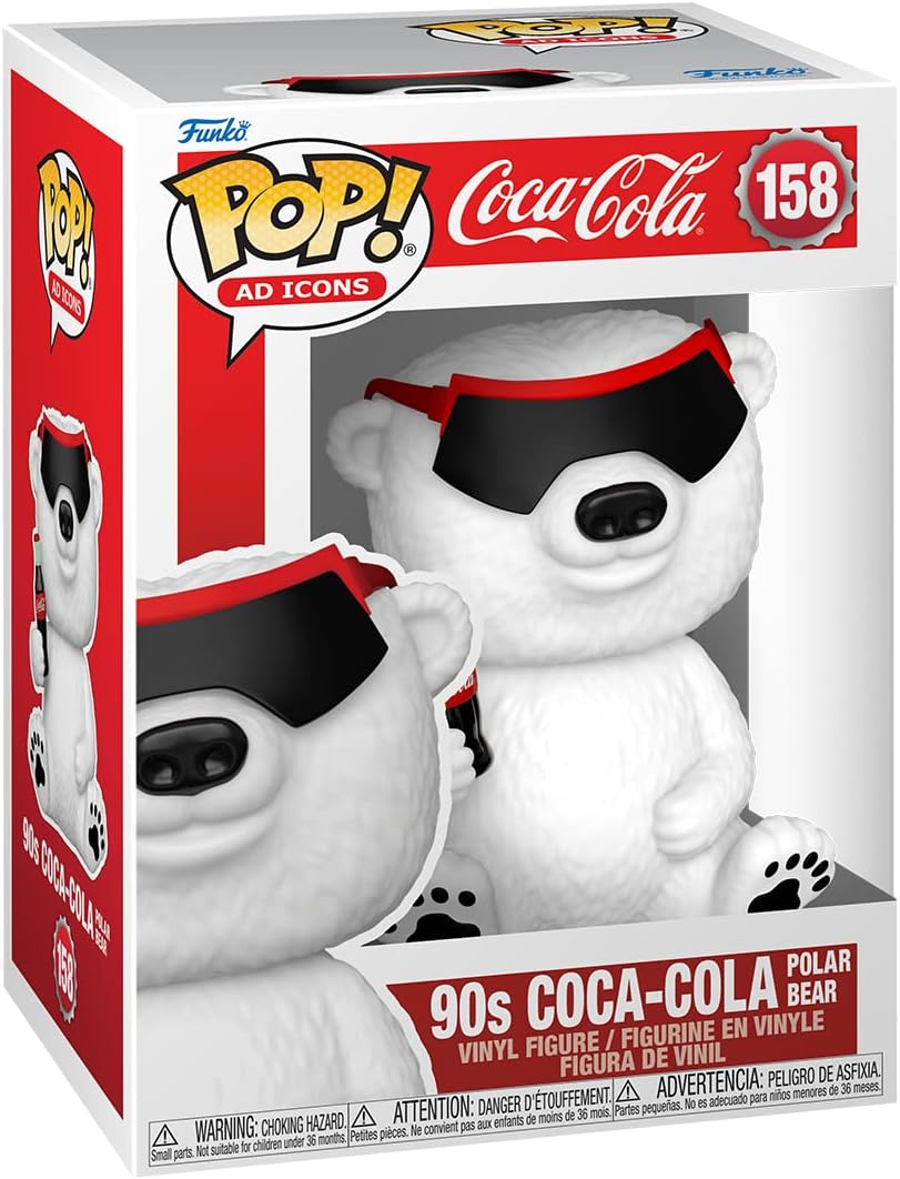 Funko Pop! Ad Icons: Coca-Cola - Polar Bear - (90's) - Vinyl-Sammelfigur - Geschenkidee - Offizielle