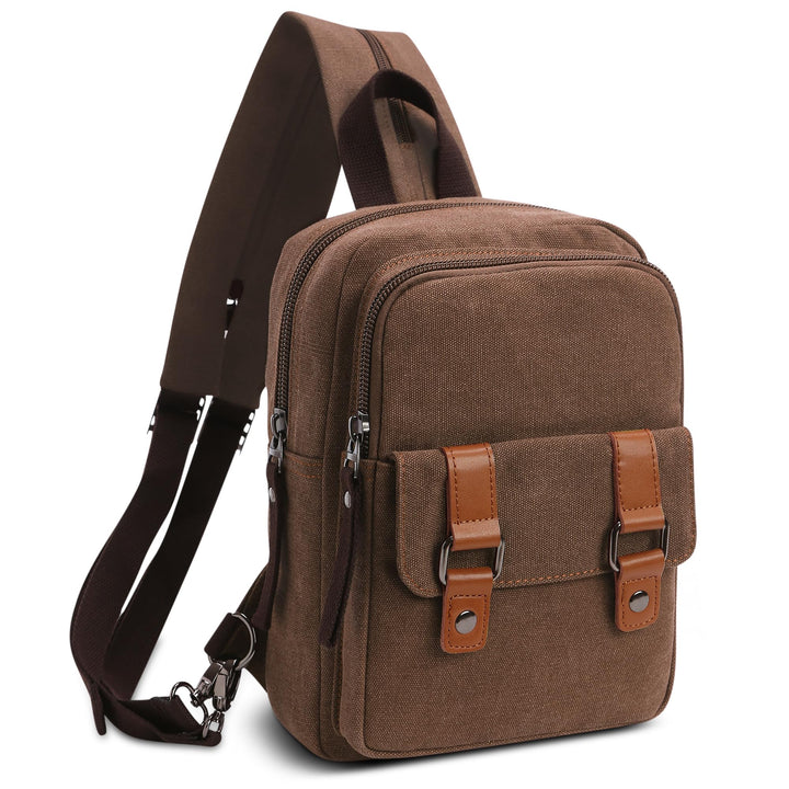 Herren Rucksack Damen Klein Tagesrucksäcke Mode Brusttasche Sling Bag Leinwand Schultertaschen Kurie