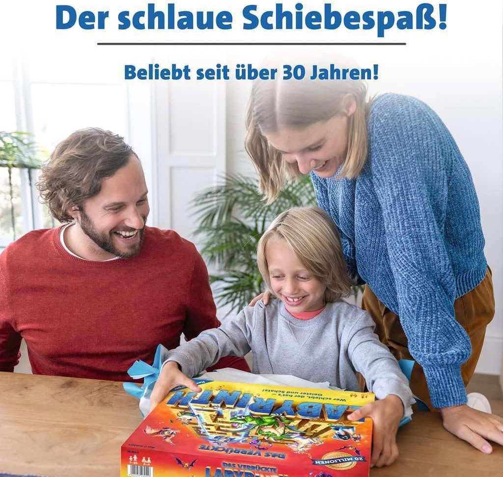 Ravensburger Familienspiel 26955 - Das verrückte Labyrinth - Gesellschaftsspiel - Spieleklassiker fü