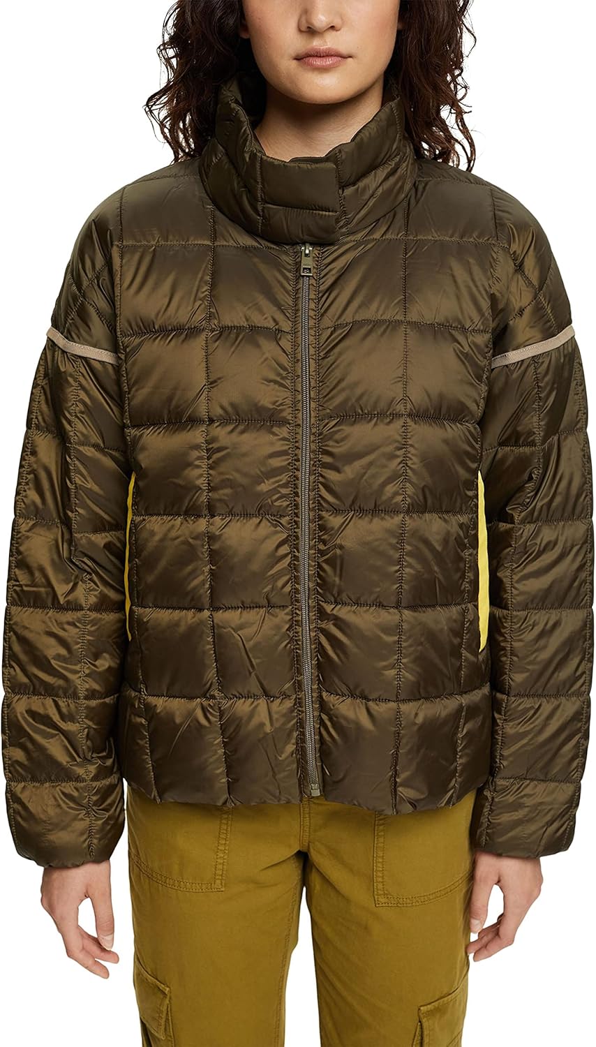ESPRIT Damen Jacke M 355/DARK KHAKI, M 355/DARK KHAKI
