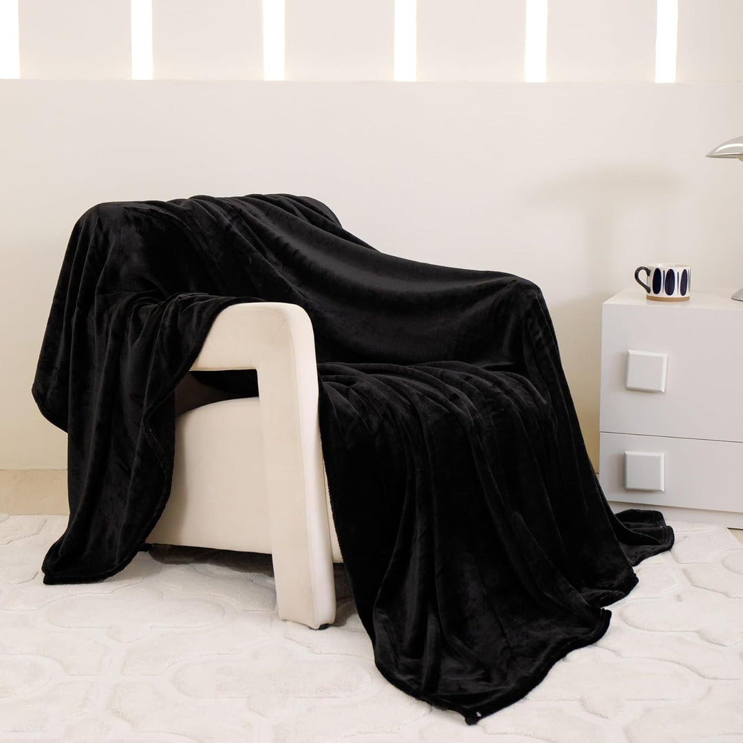 Kuscheldecke Flauschig Winter Warm Schwarz Fleecedecke Kuscheldecke 150x200 Weich Kuschelig Flanell