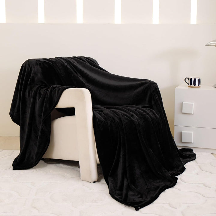 Kuscheldecke Flauschig Winter Warm Schwarz Fleecedecke Kuscheldecke 150x200 Weich Kuschelig Flanell