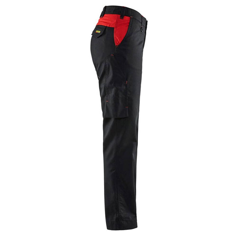 Blakläder Damen-Bundhose "Industrie" Grösse, 1 Stück, C44, schwarz/rot, 710418009956C44 Schwarz/Rot