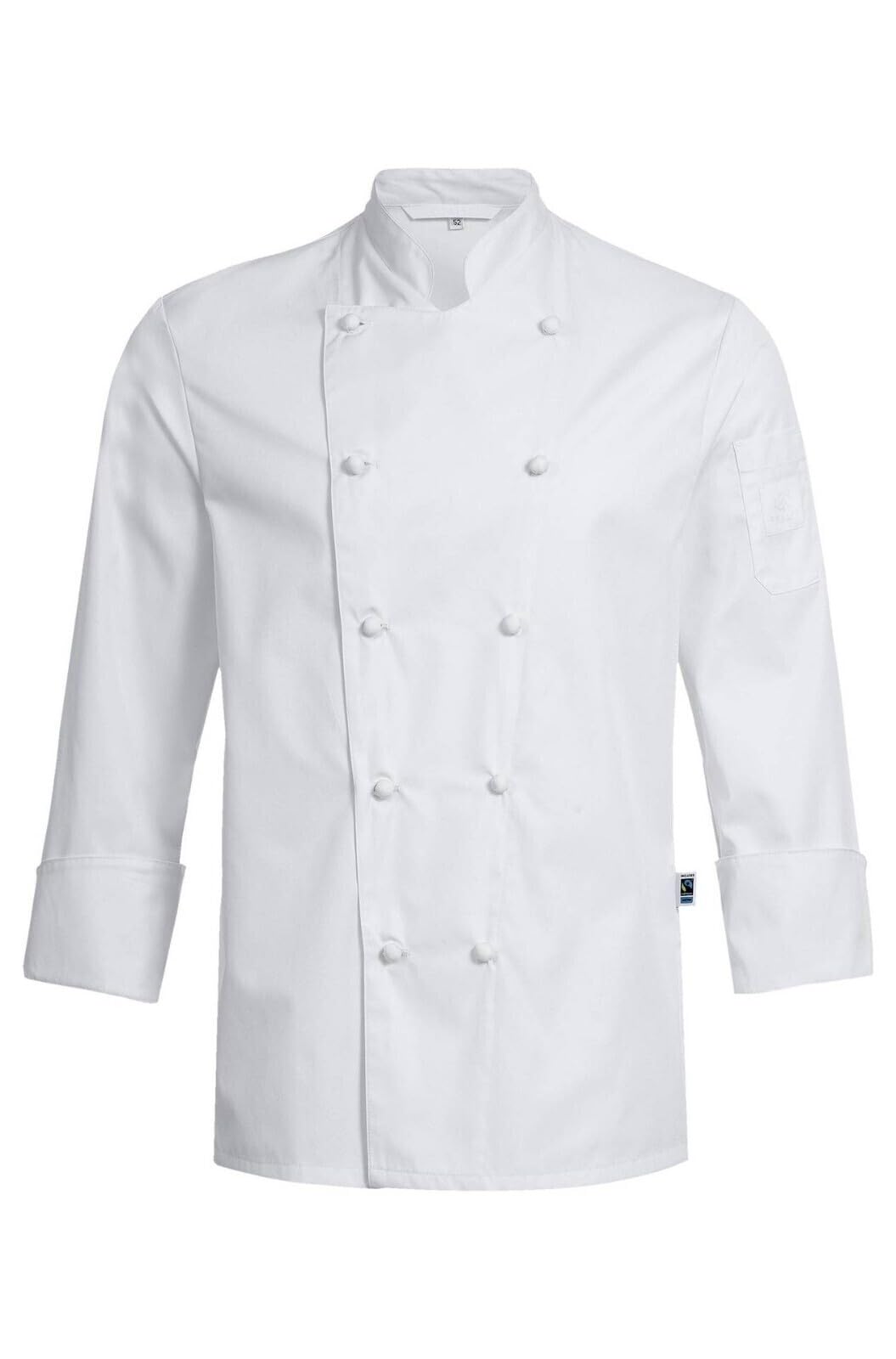 GREIFF Gastro-Moda Herren Exquisit Chefkochjacke Regular 48 Weiss, 48 Weiss