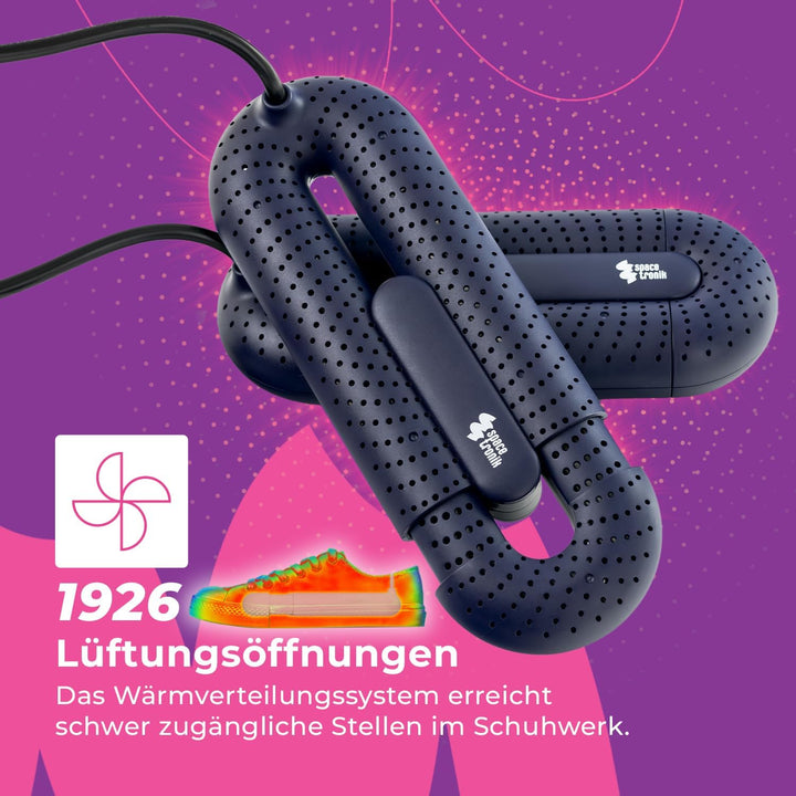 Spacetronik Schuhtrockner Elektrisch, Schuh Trockner Antibakteriell mit 3 Modi Timer &amp; Auto Ausschal