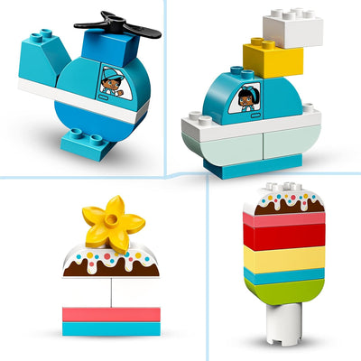 LEGO DUPLO Classic Mein erster Bauspass, Bausteine-Box, Konstruktionspielzeug, Lernspielzeug zur Ent