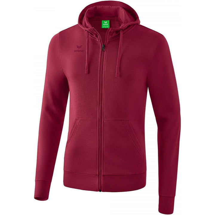 Erima Herren Basic Kapuzensweat Jacke S Bordeaux, M