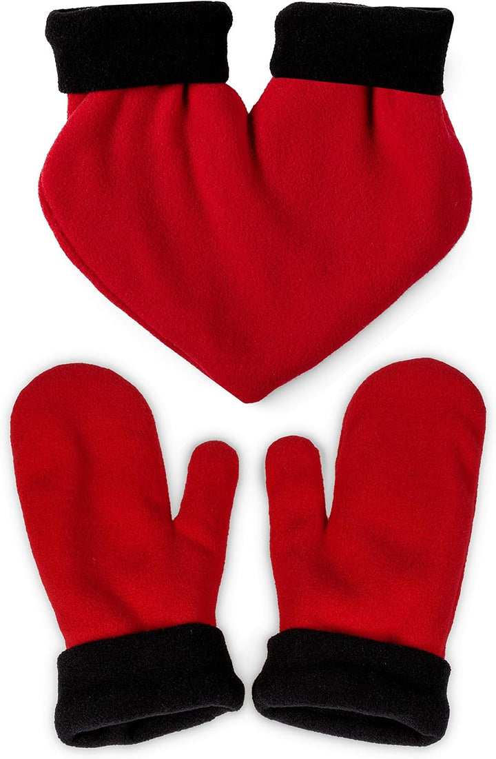 Froster Handschuhe für Verliebte - Rot Herz, Geschenk für Paare, Partnerhandschuhe, Doppelhandschuh,