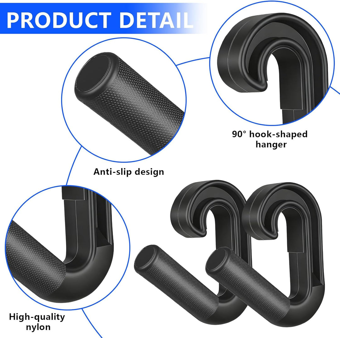 2 Stück Klimmzug Griffe Haken, D Griff Fitness Neutral Grip Griffbefestigung für Klimmzugstangen/Rüc