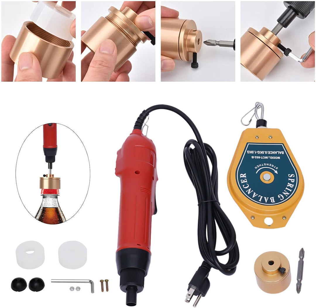 Elektrische Verschliessmaschine Handgehaltene Verschliessen Maschine Flaschenverschluss Maschine Fla