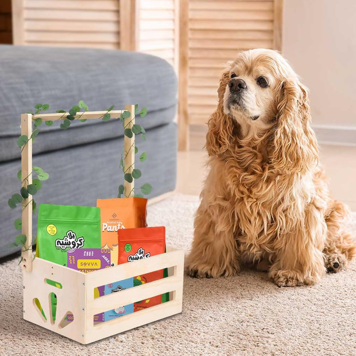 Babykorb mit Griff - Geschenk für Babypartys, Baby Aufbewahrungskorb, Holz Babyparty Schrank Praktis