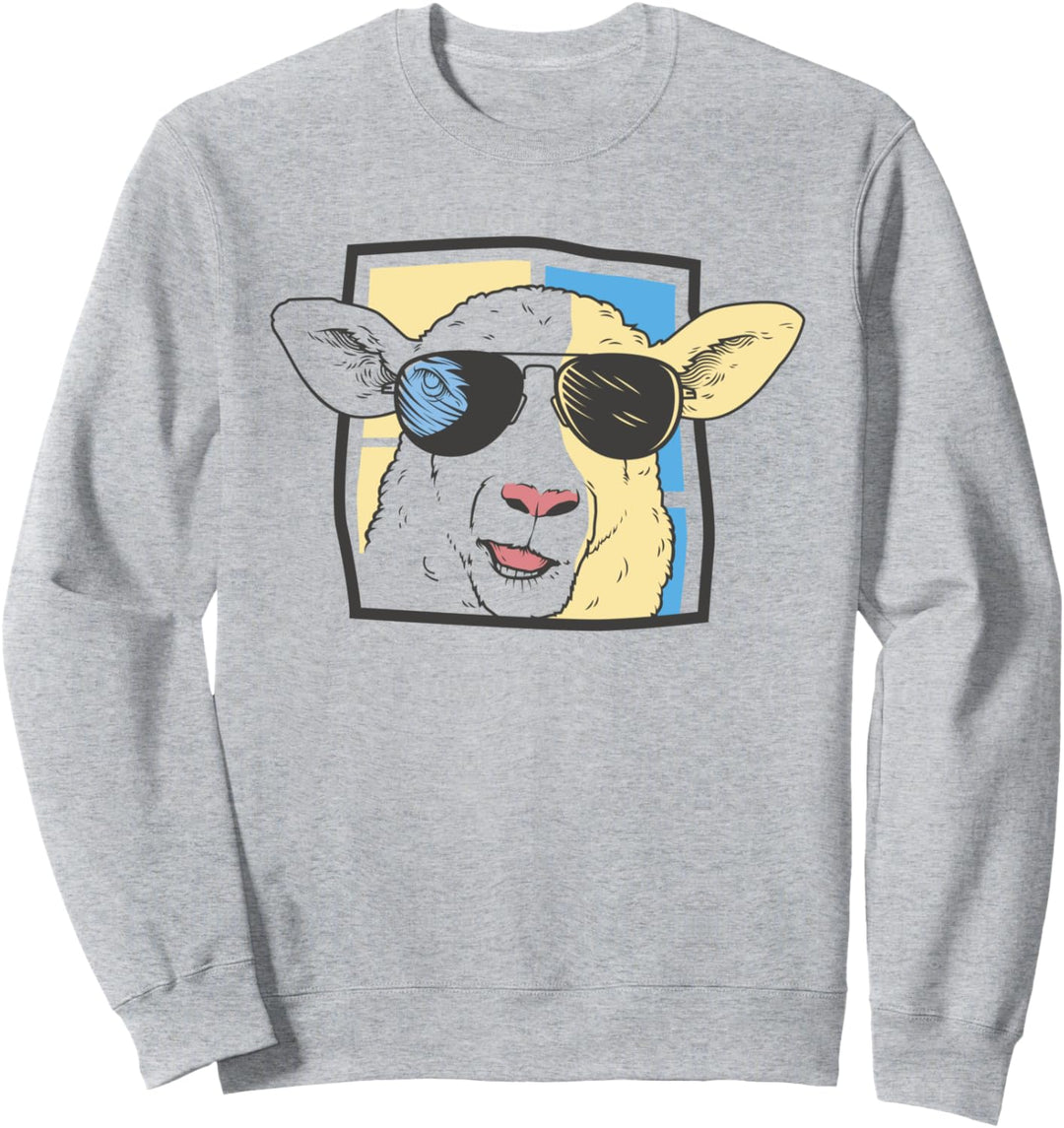Schaf mit Sonnenbrille Sweatshirt