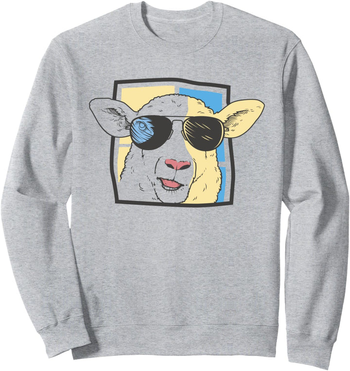 Schaf mit Sonnenbrille Sweatshirt