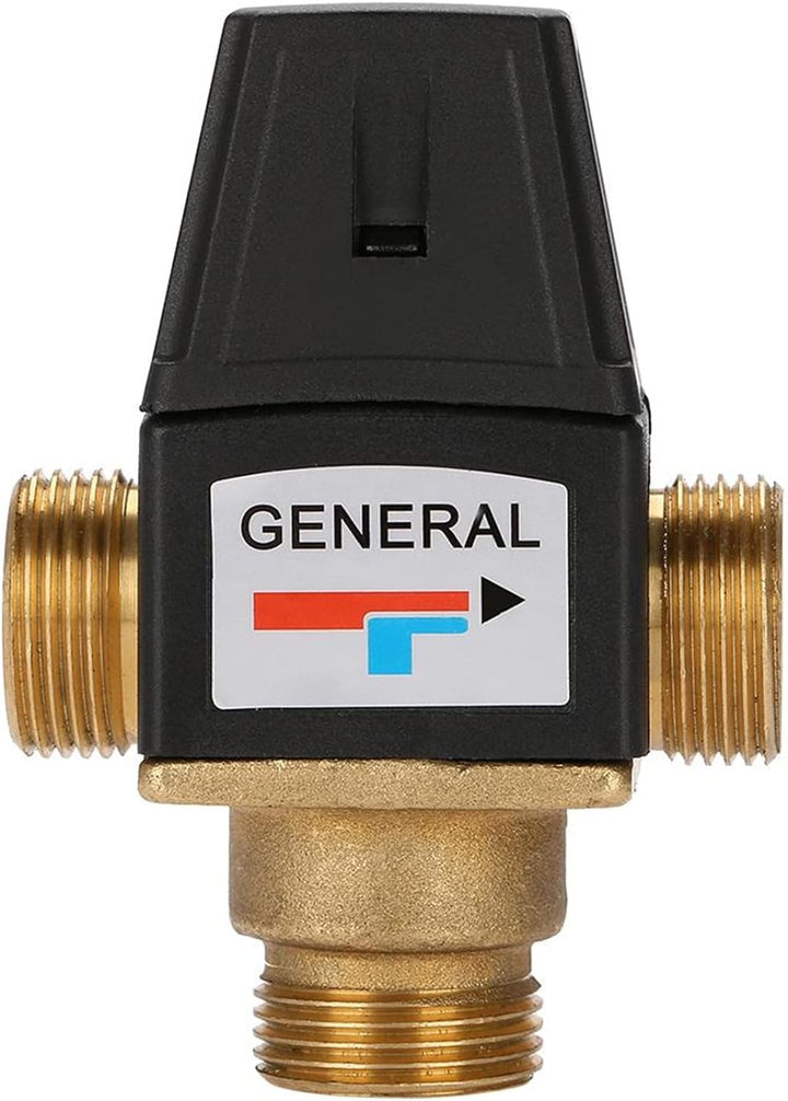 3-Wege-Ventil DN20 Thermostat-Mischventil Messing Aussengewinde für Solarwarmwasserbereiter