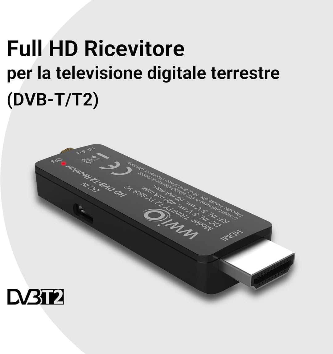 WWIO Trinity T2 TV Stick RCU 2 in 1
