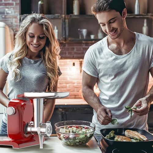 GVODE Fleischwolf Zubehör für Bosch MUM58720 Küchenmaschine, Geeignet für Bosch Multifunktions-Robot