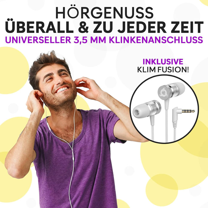 KLIM K8 Kassettenspieler mit Fusion-Kopfhörern - Kassettenrekorder - NEU Cassette Player - AM/FM Kas