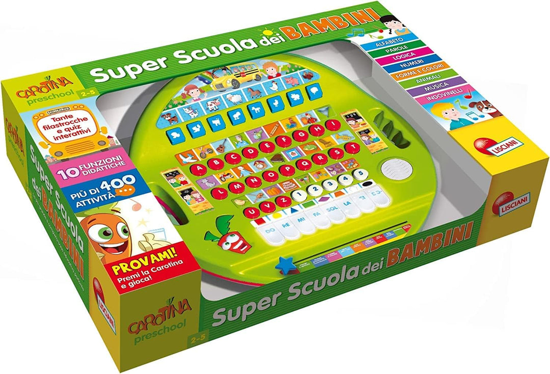 Liscianigiochi 95070 Carotin Super Schule für Kinder, Nicht zutreffend, Large