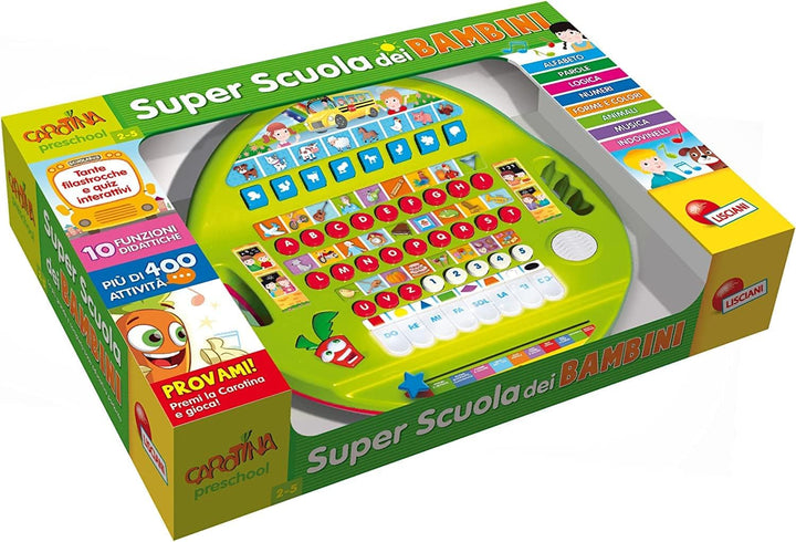 Liscianigiochi 95070 Carotin Super Schule für Kinder, Nicht zutreffend, Large