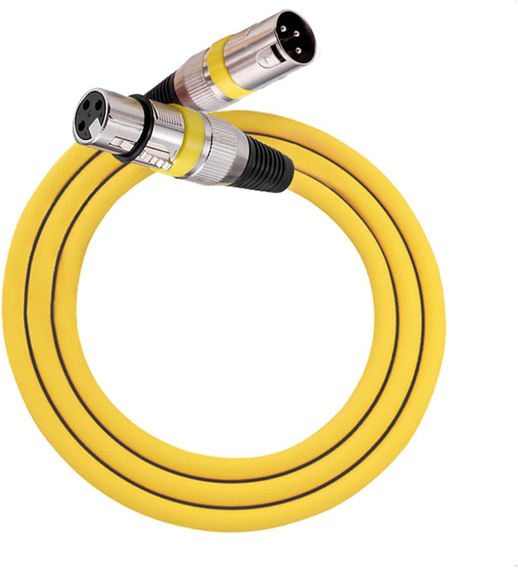 6 Packungen Mikrofonkabel XLR-Kabel Mikrofonkabel Stecker auf Buchse Symmetrisches XLR-Mikrofonkabel