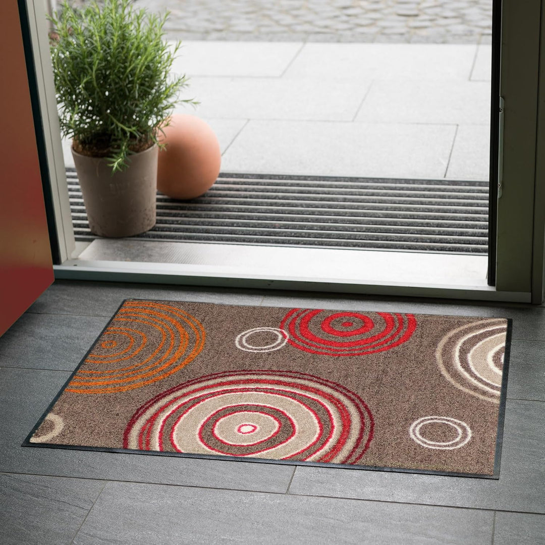 Erwin Müller Fussmatte "Kaiserslautern" braun/rot Grösse 40x60 cm Braun/Rot 40 x 60 cm (Rechteckig),