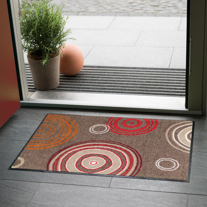Erwin Müller Fussmatte "Kaiserslautern" braun/rot Grösse 40x60 cm Braun/Rot 40 x 60 cm (Rechteckig),