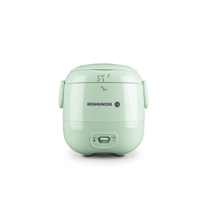 REISHUNGER Mini Reiskocher, salbeigrün | 0,3 L - 1-2 Portionen | hochwertige Keramikbeschichtung - P